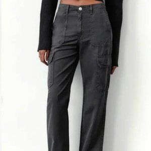 Zara Charcoal Cargo Pants